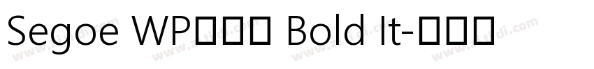Segoe WP兰亭黑 Bold It字体转换